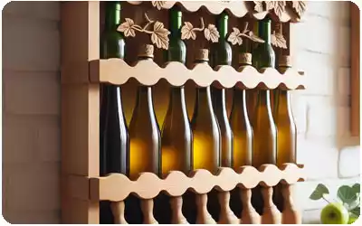 Botelleros para almacenar tus botellas de sidra 